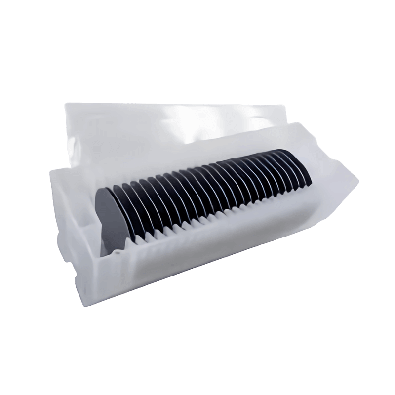 Silicon wafer 2inch N Type(100/111) Single/Double Side Polished Semiconductor Substrate in protective packaging.