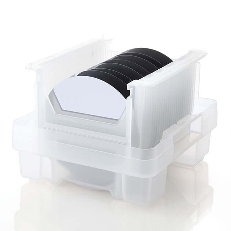 Silicon Wafer 8inch P/N Type(100) 1-100Ω Single Sided/Double Polished Dummy Grade Reclaimed Substrate in storage container.