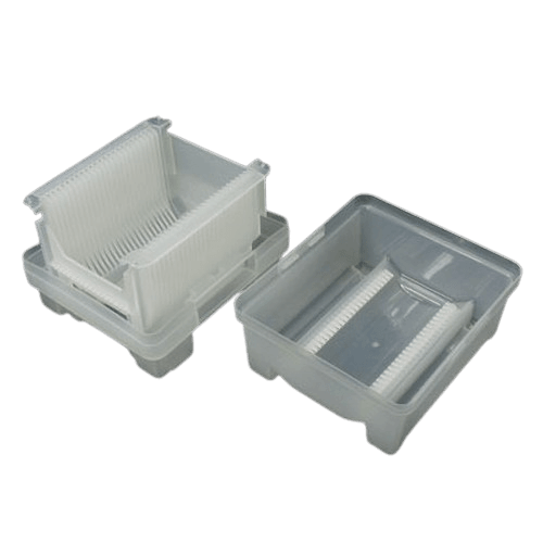 Wafer Case 2 4 6inch 25 Slots wafer Cassette Carrying Tray for Silicon Sapphire SiC Substrate Storage - Soka Technology